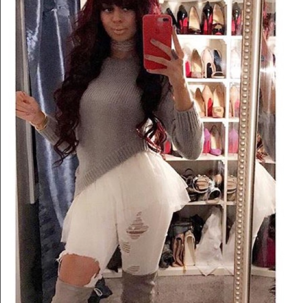 Grey tutu sweater